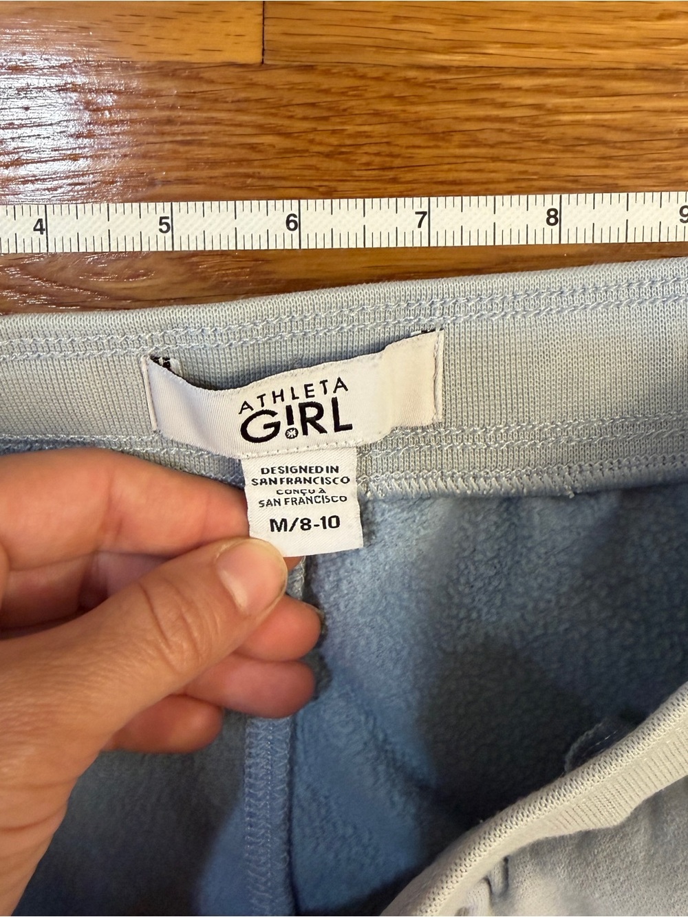 Athleta Girl Sweatpant Joggers in Light Blue/Gray - Girls Size M/8-10 - Picture 2 of 7